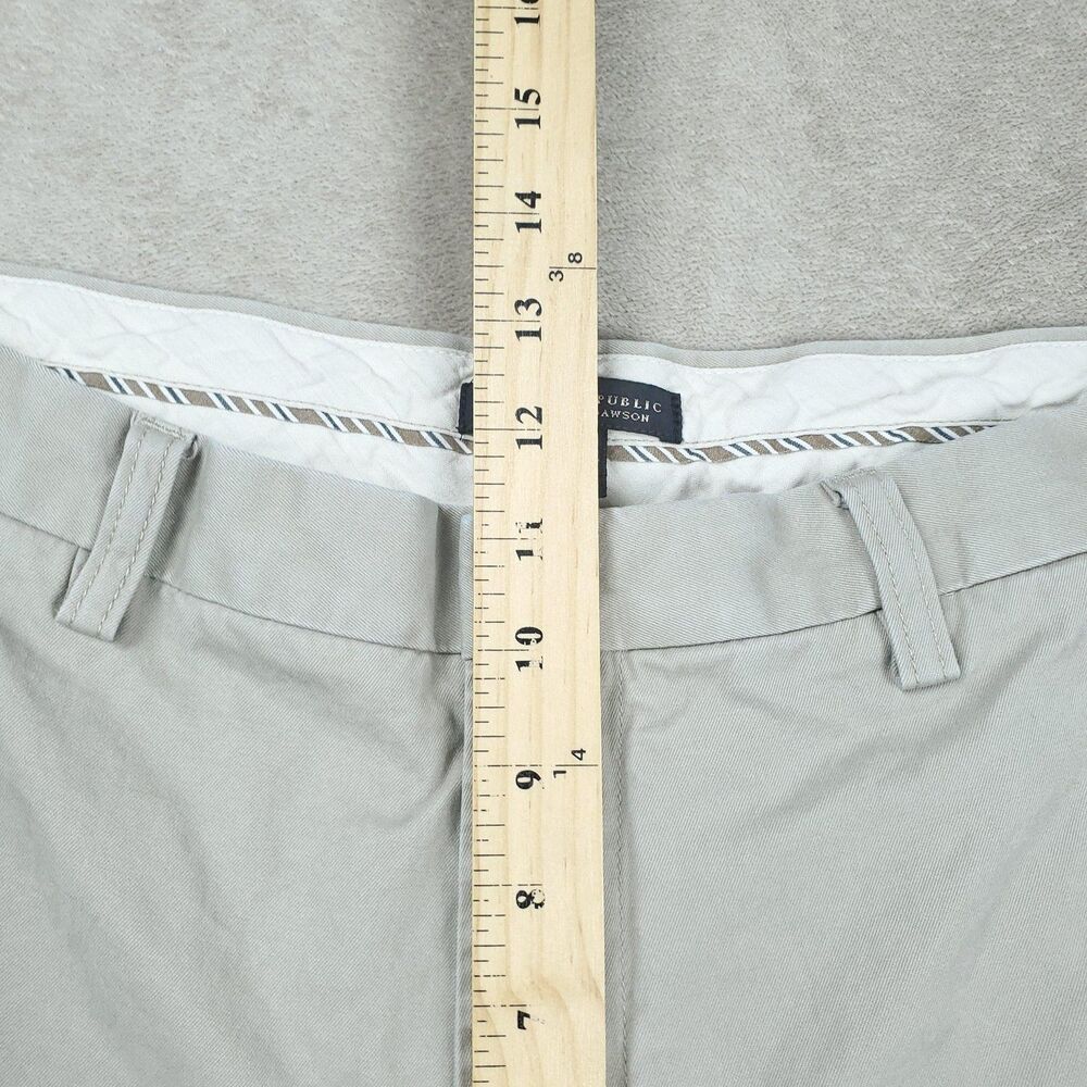 Banana Republic Dawson Pants Men's 33x34 Beige Relaxed Fit 100% Cotton - Picture 10 of 14